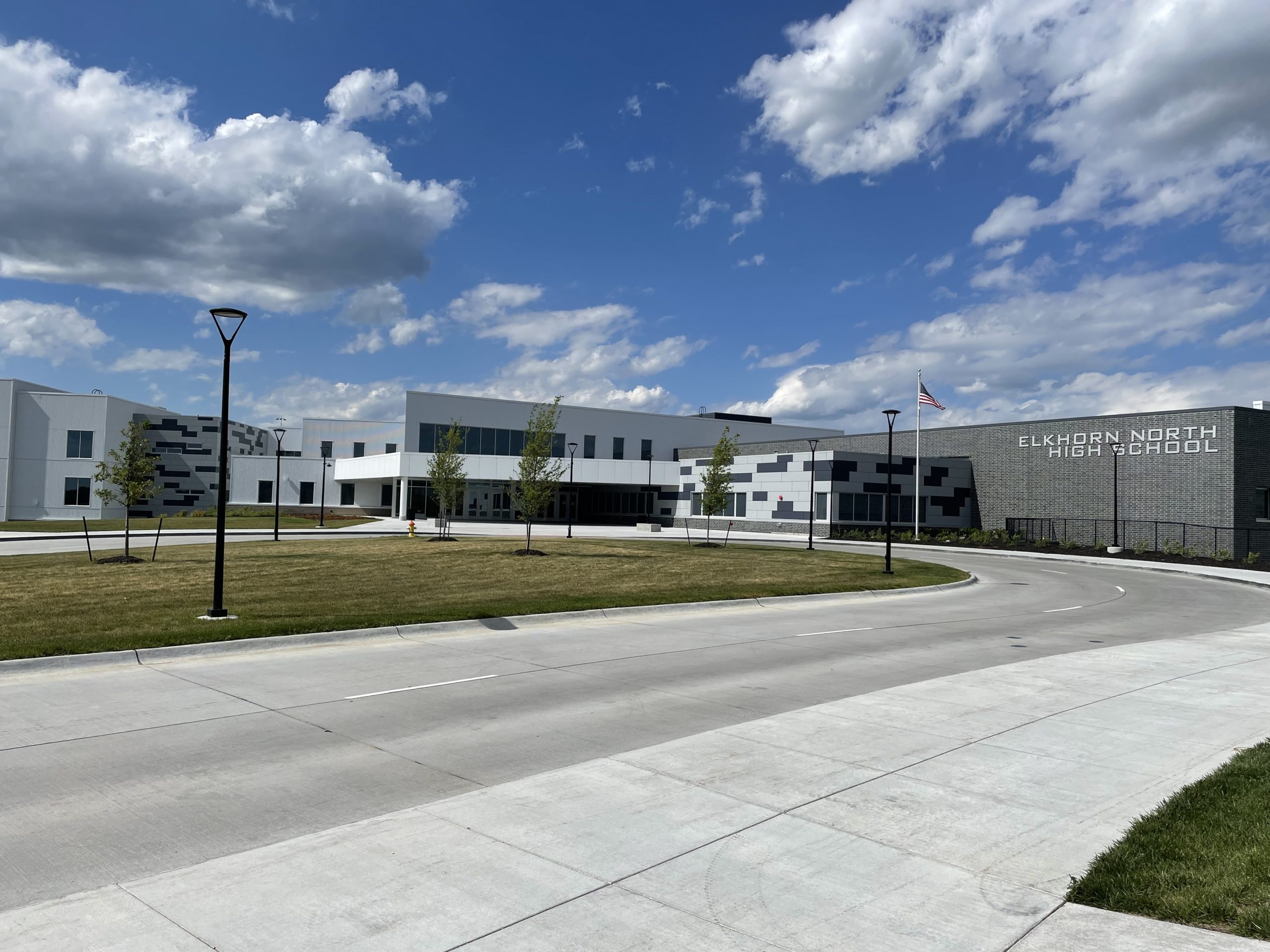 Photo of the front of the school building