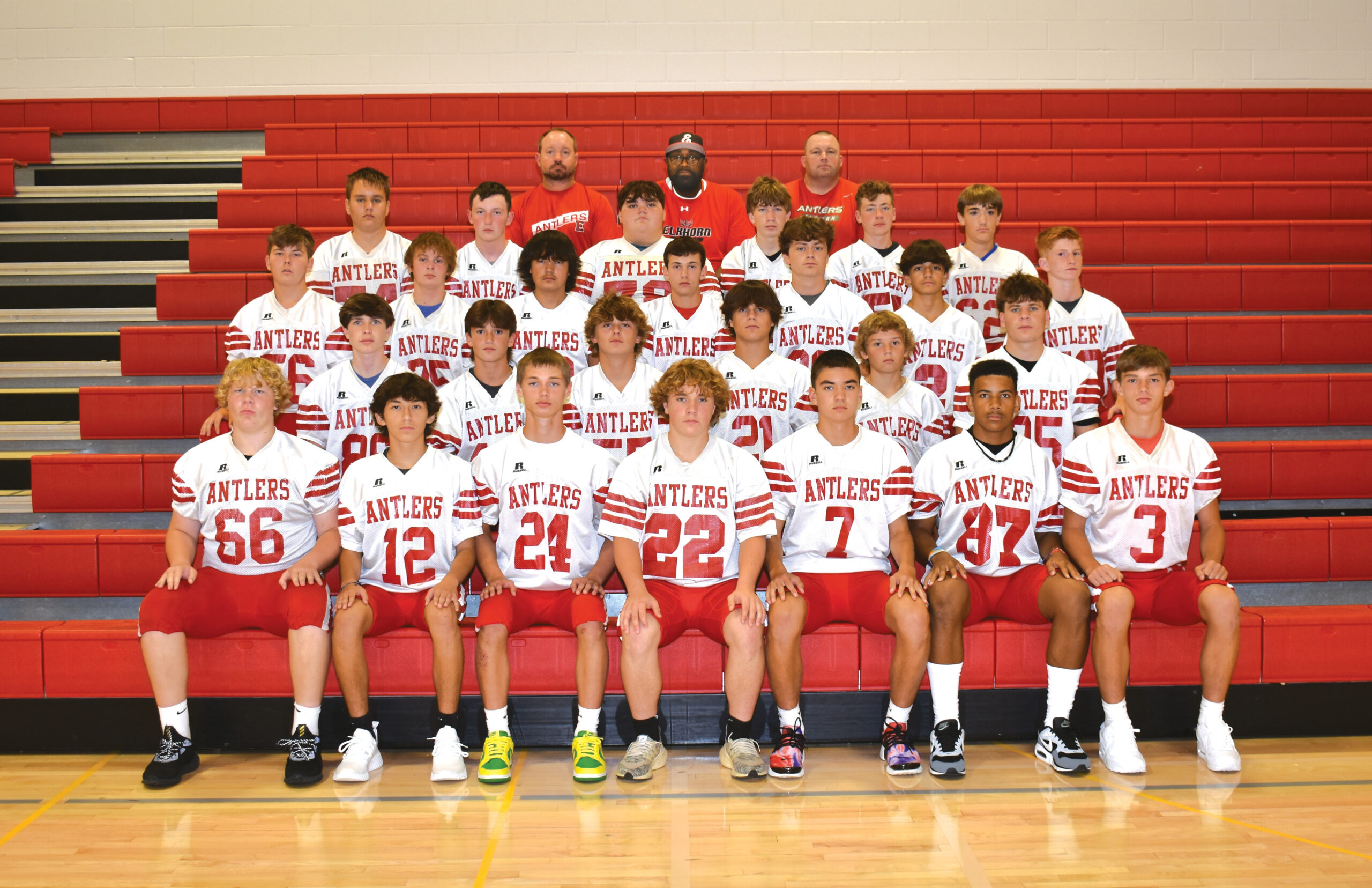 Photo of all Freshmen Football players