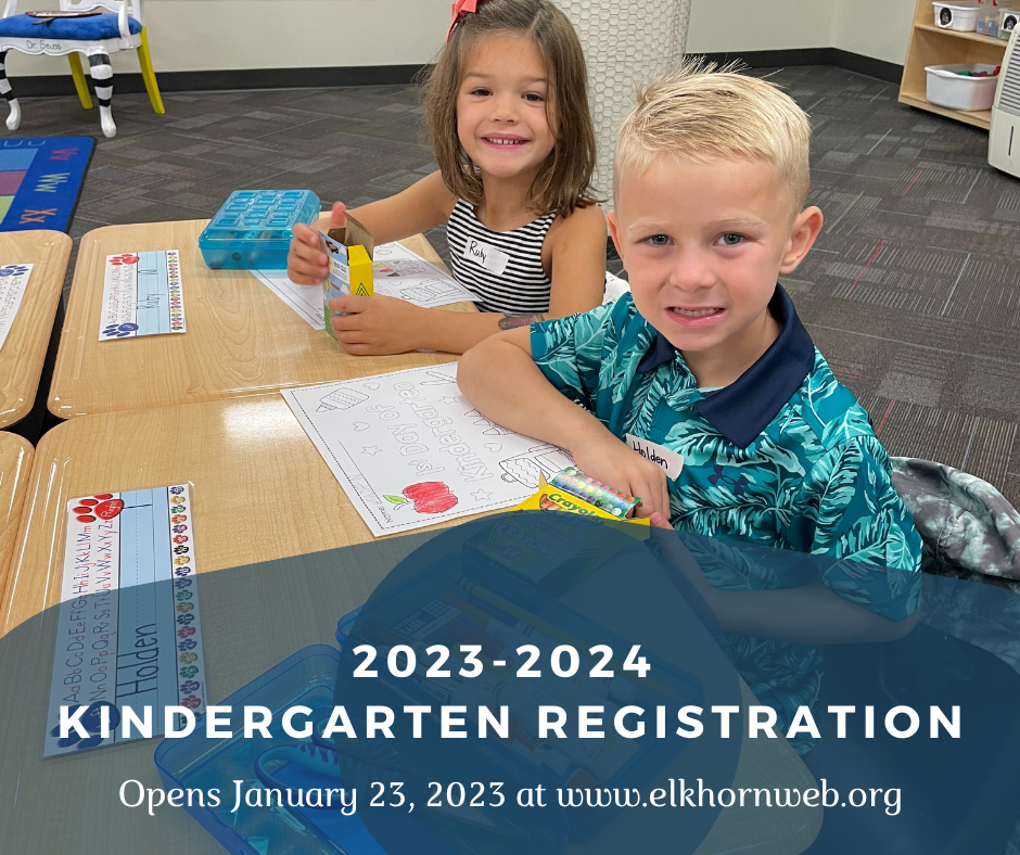 Kindergarten Registration Opening January 23, 2023