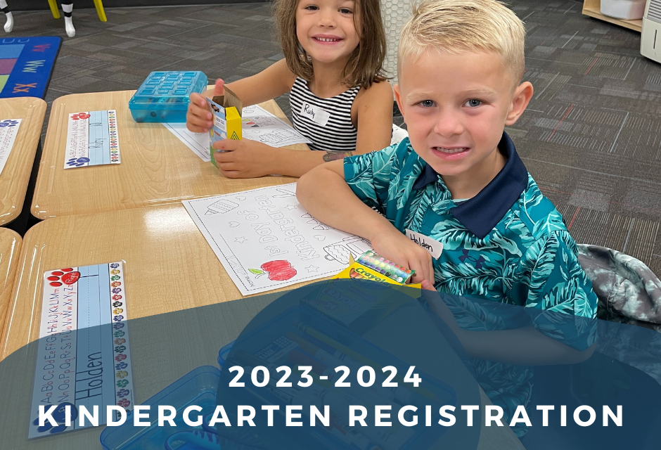 Kindergarten Registration Opening January 23, 2023